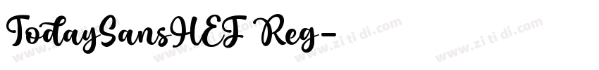 TodaySansHEF Reg字体转换